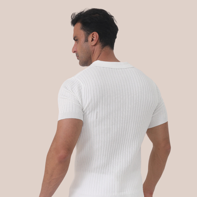 Julien - Ribbed Polo Tee