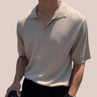 Julien - Ribbed Polo Tee