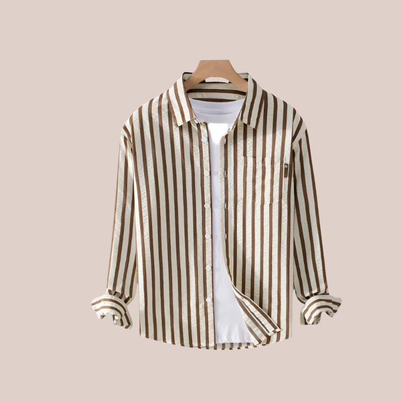 Theo - Striped Button-Up Shirt