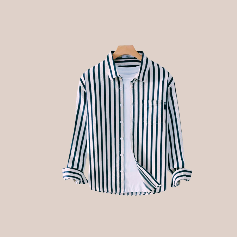 Theo - Striped Button-Up Shirt