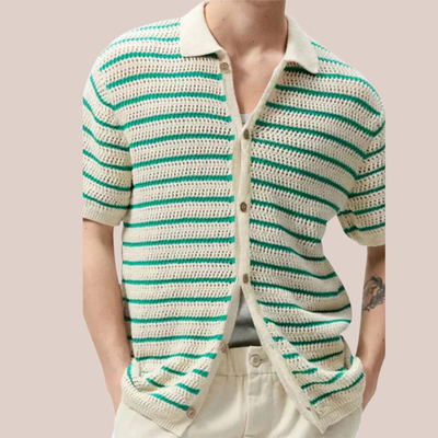 Dima - Striped Knit Polo