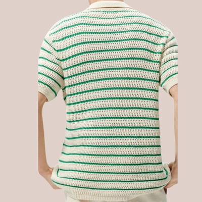 Dima - Striped Knit Polo