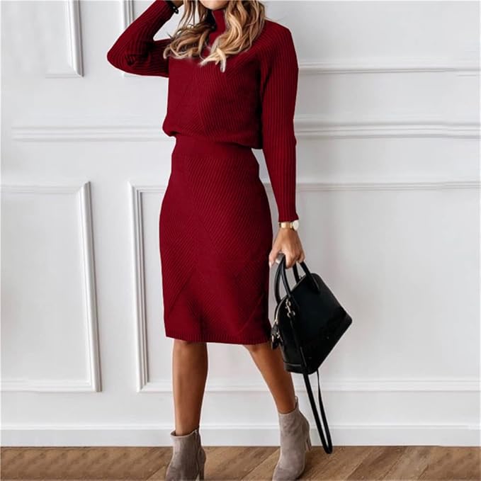 Marie Elegant Sweater and Skirt Set