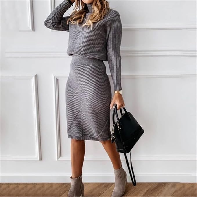 Marie Elegant Sweater and Skirt Set