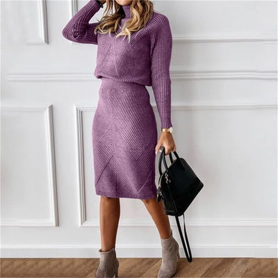 Marie Elegant Sweater and Skirt Set