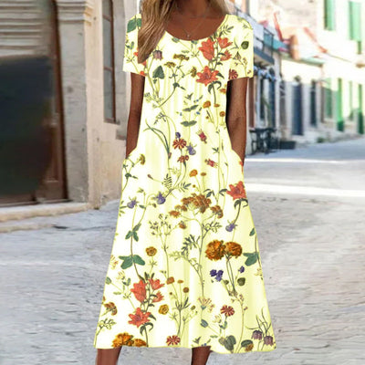 Laura - Floral boho dress
